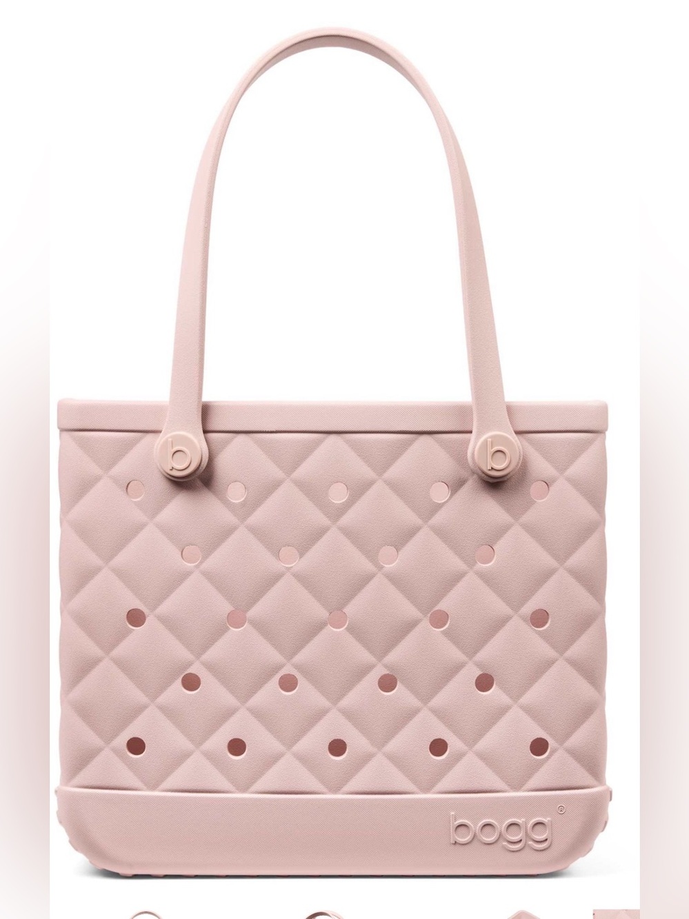 Bogg Bag Quilted Tote in Blush Pink